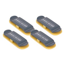 壁貼式插頭線材掛勾, 藍黃色, 1組