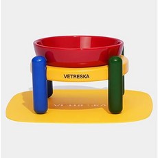 VETRESKA 未卡 狗狗Momon Chroma餐具+托盤+墊子組 M, 1套, 混色
