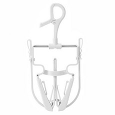 葉子小舖 防風立體3D衣帽晾曬架, 灰白色