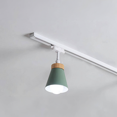 HAPPYBRIGHT 樂亮LED照明 馬卡龍軌道燈頭 不含燈泡 E27, 墨綠色, 1個