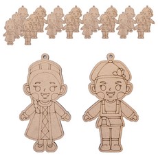 minhwashop 多元文化彩繪木製品 UDPWD0154, 10個, 俄羅斯