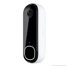arlo Essential 超廣角180度 雲端無線 WiFi 視訊門鈴 AI智慧辨識/防水防塵/手機觀看, 黑色 + 白色, 1個