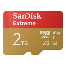 SanDisk 晟碟 Extreme microSDXC V30 A2 記憶卡 SDSQXAV-2T00-GN6MN, 2TB, 1個