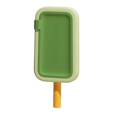 CHAKO LAB PoPsicle 棒冰冰格 冰棒模 105ml, 橄欖, 1個