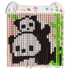 Mungudam 串珠門簾製作套組 DIY串珠窗簾組 02 熊貓與竹子, 1套, 混合色