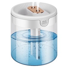 AHOYE 2L雙噴頭水氧機 TYPE-C供電 加濕器/薰香機/香氛機, 單一商品, 透明