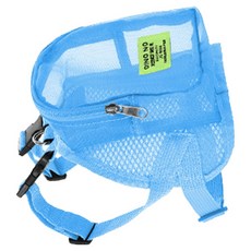 웨이비데이즈 반려동물 이노 매시 미니 백팩 하네스, 블루, 1개
