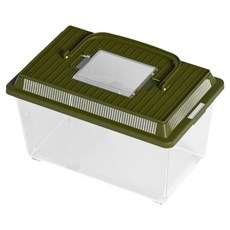 Flowcode 爬蟲類 昆蟲 蜥蜴 採集箱 飼養箱, 卡其色, 1個
