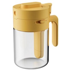 Reddot 紅點生活 2合1 倒挖兩用玻璃調味罐 黃色, 1個, 300ml