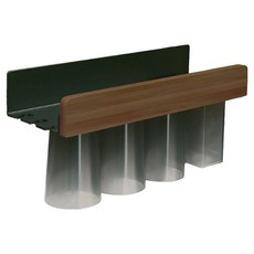 上手家居 牙刷置物架, 胡桃木色, 1個