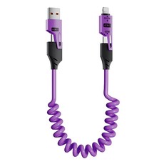 YORI CAR 優里 刀鋒彈簧四合一線, 紫色, 150cm, 1條