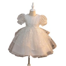 Bebemon Story 女童澎澎紗花朵洋裝