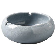 로프트마켓 도자기형 깔끔한 실내용 재떨이, 라이트블루, 1개