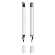 픽앤홈 편리한 2in1 터치펜, 화이트, 화이트, 2개