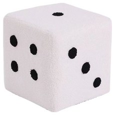 순잠 주사위 디자인 감각적인 인테리어 스툴 스몰 20 x 20 x 20 cm, 화이트, 1개