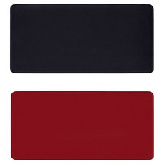 테이아 와이드 양면 논슬립 데스크 매트, 블랙 + 레드