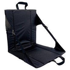 크레이지크릭 아웃도어 접이식 등받이 의자 42 x 40 cm, 블랙, 1개