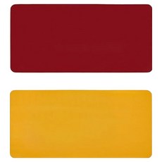 테이아 와이드 양면 논슬립 데스크 매트, 레드 + 옐로우