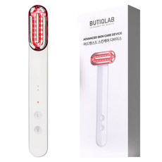 뷰티끄랩 어드밴스드 스킨케어 디바이스 EMS 온열 LED 진동 마사지기, BTQ-SJ20, 화이트