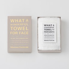 THE 柔軟毛巾 THE FACE TOWEL_SOFT, 1條, 白色