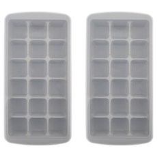 키친유 18구 뚜껑 아이스트레이, 그레이, 2개