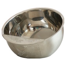 GONGGAMSTORE 頂級304不鏽鋼洗米盆 攪拌盆 蔬菜瀝水擋板清洗盆, 1個, 單品