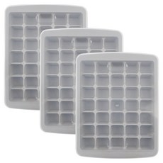 kitchen U 35格附蓋製冰盒, 3個, 灰色