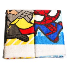 Disney 迪士尼 英雄聯盟系列洗臉巾 混合顏色 精梳棉 超柔軟, 2條