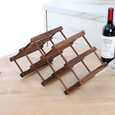 Pick Deal 迷你酒架, L5 黑桃胡桃木疊層, 1個