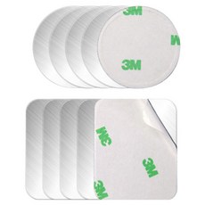 플라이토 차량용 핸드폰 자석 거치대 철판 원형 40mm x 5p + 사각 40 x 50 mm x 5p 세트, 1세트