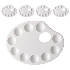 Daily Q 實用油畫調色盤 小 17 x 24 cm, 10格, 5個