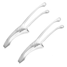 小麥購物 不鏽鋼烤肉夾 G453 大(29 x 5cm), 2支, 銀色