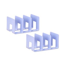 小麥購物 分隔書擋 G475 3格 303g, 霧霾藍, 2個