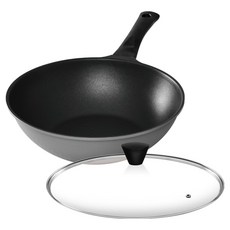 Kitchen-Art 鈦灰色宮廷鍋 + 玻璃鍋蓋組, 1套, 28cm