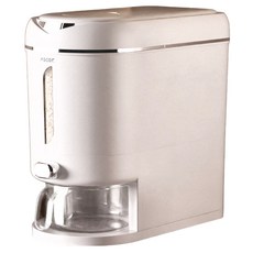 按壓式儲量桶 10L, 1個, 灰色