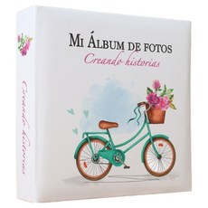 라늬온 종이 속지 포켓 앨범 200매, 그린 자전거, 1개, 50매