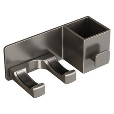 i LIFE 鋁合金吹風機架 多功能置物收納, 槍灰色, 免打孔設計, 1個