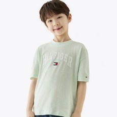 타미힐피거 아동용 바시티 반팔 티셔츠