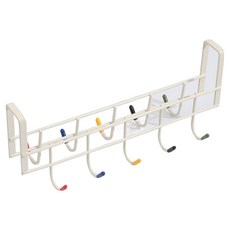 Gorumi 多用途雙面彩色收納門用鐵製掛鉤, 混合色, 1個