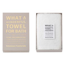 THE BATH TOWEL SOFT THE 柔軟浴巾, 白色, 1條