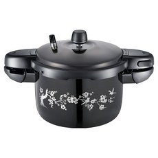 PNPOONGNYUN 陽極硬質IH壓力鍋, 黑色, 1個, 3.5L