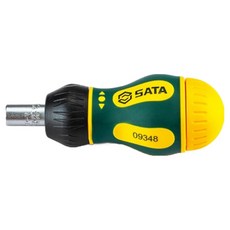 SATA 短柄棘輪螺絲起子6件組 09348, 1套