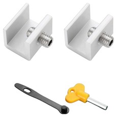 온트리 창문 잠금 장치 고정 스토퍼 2p + 렌치 2종 세트, 1세트