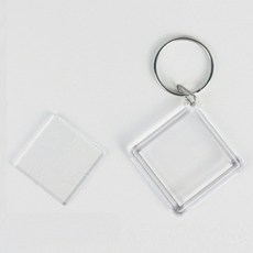 투명 아크릴 액자 사진넣는 키링 10p