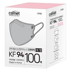 comet 每日防護大型口罩,100片,深灰色,1盒