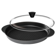 Kitchen-Art 鈦金屬砂鍋 灰色 + 玻璃蓋組合, 28cm, 1套