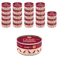 네츄럴코어 어덜트 강아지 파테 주식캔, 혼합맛(닭/양), 85g, 24개