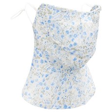 인콘트로 아사 자외선 차단 3단 스포츠 골프 마스크, 앨리섬 하늘색, 1개