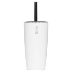 MiiR 吸管隨行杯 + 吸管蓋套組, 1個, 白色, 473ml