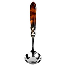 BUGATTI Aladdin 裝飾環 霧面 醬汁勺 湯勺, 玳瑁色, 1個